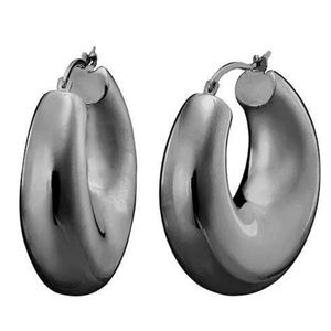 Brand New Silver & Black lightweight Puff Hoop